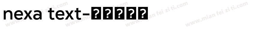nexa text字体转换